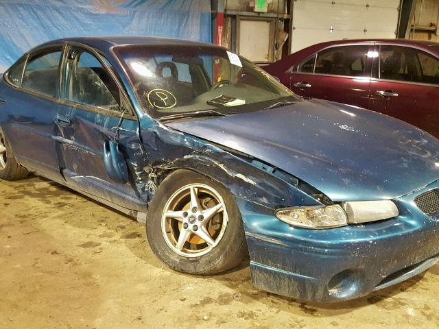 1G2WK52J42F203310 - 2002 PONTIAC GRAND PRIX GREEN photo 9