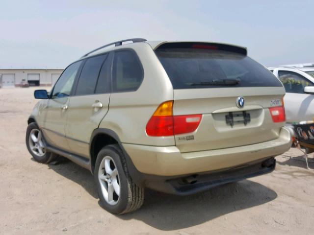 5UXFA53533LV93141 - 2003 BMW X5 3.0I GOLD photo 3