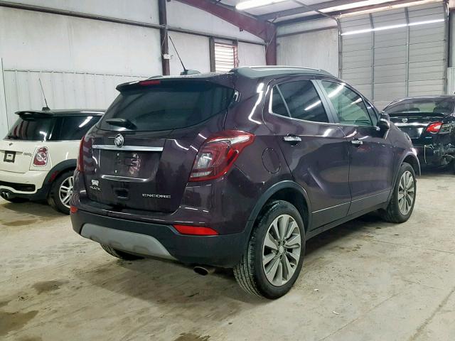 KL4CJASB4HB092934 - 2017 BUICK ENCORE PRE PURPLE photo 4