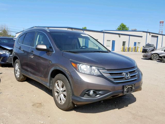 5J6RM4H74CL042382 - 2012 HONDA CR-V EXL BROWN photo 1