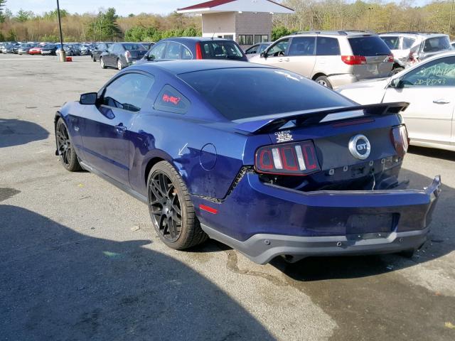 1ZVBP8CF3C5253384 - 2012 FORD MUSTANG GT PURPLE photo 3