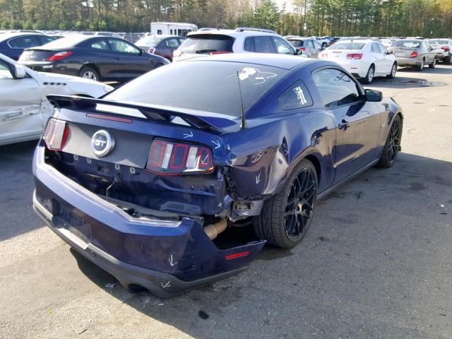 1ZVBP8CF3C5253384 - 2012 FORD MUSTANG GT PURPLE photo 4