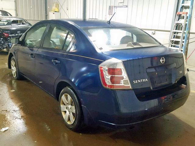 3N1AB61E97L644754 - 2007 NISSAN SENTRA 2.0 BLUE photo 3