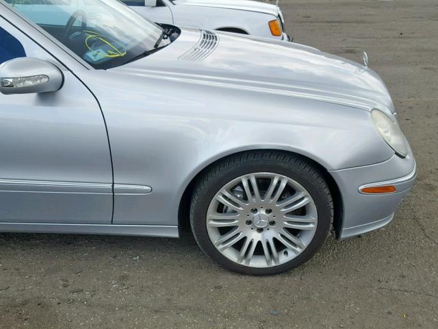 WDBUF56J46A961683 - 2006 MERCEDES-BENZ E 350 SILVER photo 9