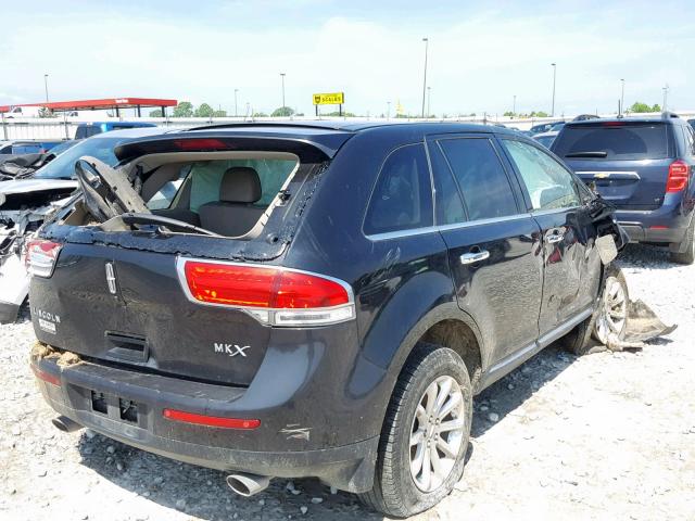 2LMDJ6JK6EBL17644 - 2014 LINCOLN MKX BLACK photo 4