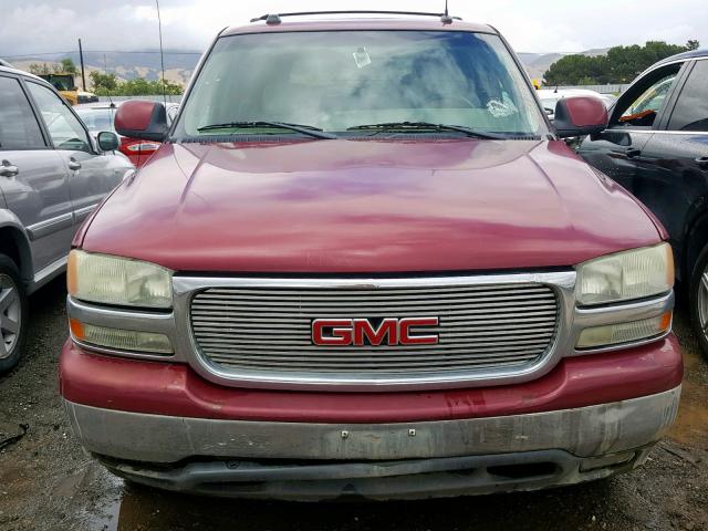 1GKEC13Z04R159460 - 2004 GMC YUKON BURGUNDY photo 9