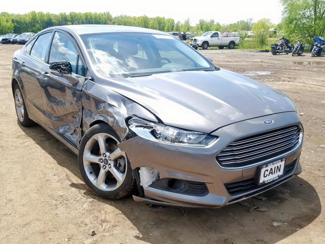 3FA6P0HR1DR111550 - 2013 FORD FUSION SE GRAY photo 1