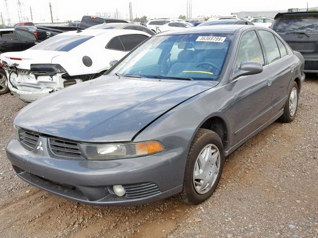 4A3AA46GX3E188513 - 2003 MITSUBISHI GALANT ES GRAY photo 2