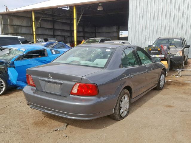 4A3AA46GX3E188513 - 2003 MITSUBISHI GALANT ES GRAY photo 4