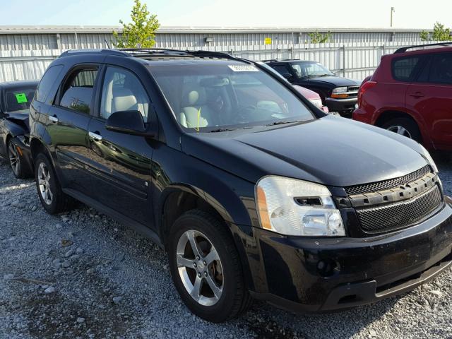 2CNDL73F876083353 - 2007 CHEVROLET EQUINOX LT BLACK photo 1