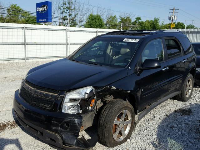 2CNDL73F876083353 - 2007 CHEVROLET EQUINOX LT BLACK photo 2