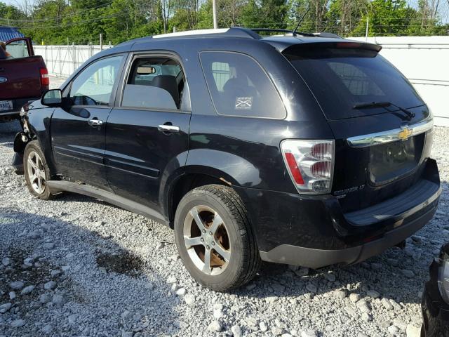 2CNDL73F876083353 - 2007 CHEVROLET EQUINOX LT BLACK photo 3