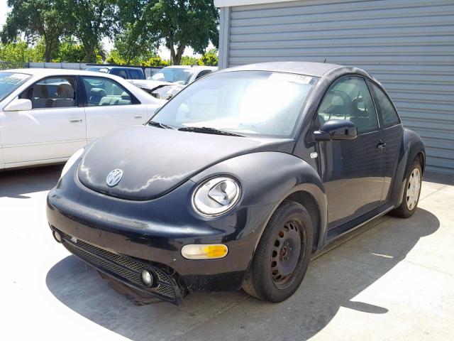 3VWCK21C51M453943 - 2001 VOLKSWAGEN NEW BEETLE შავი ფოტო 2