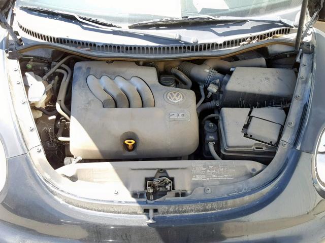 3VWCK21C51M453943 - 2001 VOLKSWAGEN NEW BEETLE შავი ფოტო 7
