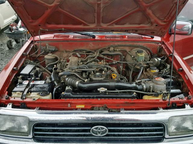 JT3RN37W0R0014468 - 1994 TOYOTA 4RUNNER RN RED photo 7