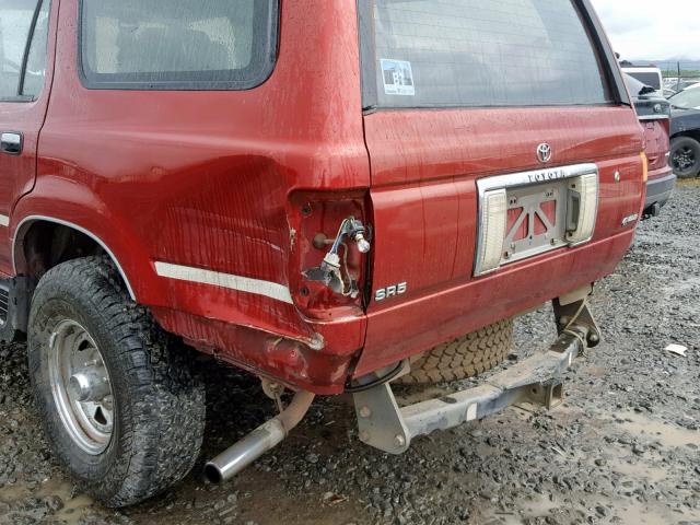 JT3RN37W0R0014468 - 1994 TOYOTA 4RUNNER RN RED photo 9