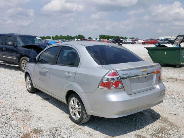 KL1TD5DE9BB214102 - 2011 CHEVROLET AVEO LS SILVER photo 3