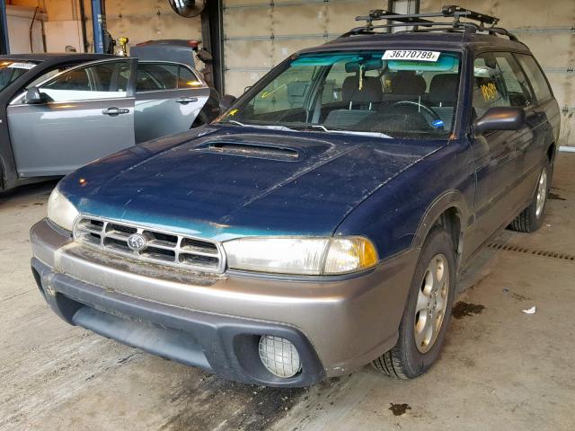 4S3BG6856X6623573 - 1999 SUBARU LEGACY OUT TWO TONE photo 2