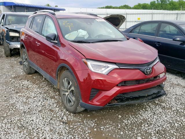 2T3ZFREV4JW477204 - 2018 TOYOTA RAV4 LE RED photo 1