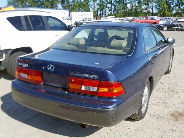 JT8BF28G4X5066406 - 1999 LEXUS ES 300 BLUE photo 4