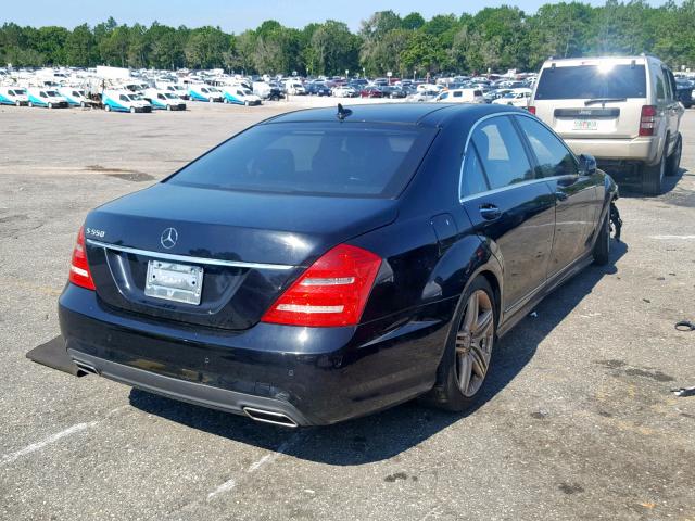 WDDNG7DB7CA439948 - 2012 MERCEDES-BENZ S 550 BLACK photo 4