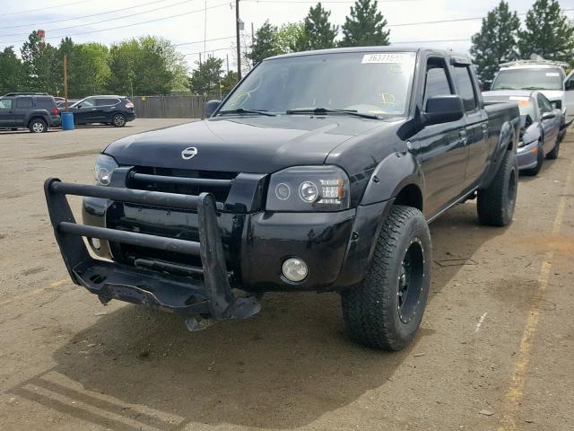 1N6ED29X64C440442 - 2004 NISSAN FRONTIER C BLACK photo 2