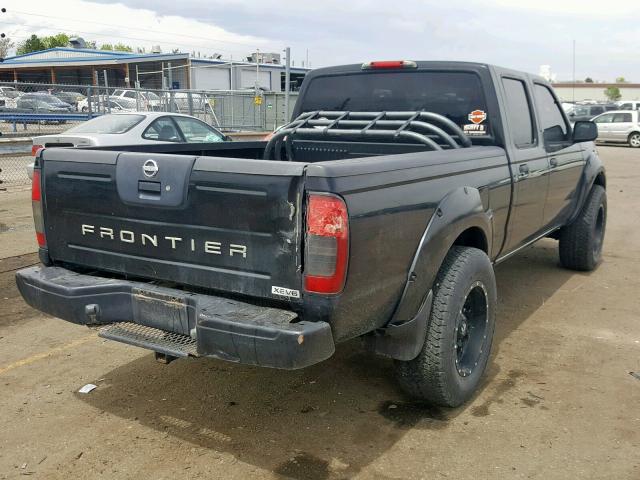 1N6ED29X64C440442 - 2004 NISSAN FRONTIER C BLACK photo 4