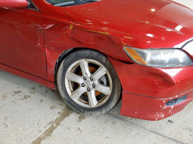 4T1BE46K37U107763 - 2007 TOYOTA CAMRY NEW RED photo 9