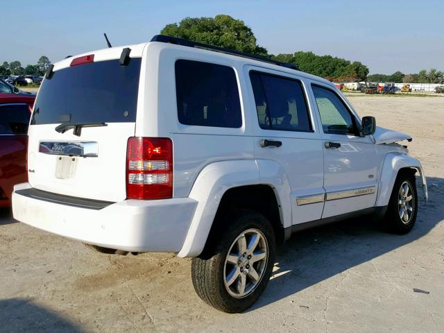 1C4PJMAKXCW198266 - 2012 JEEP LIBERTY SP WHITE photo 4