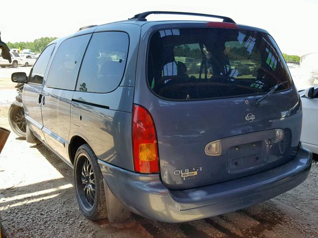 4N2XN11TXXD823016 - 1999 NISSAN QUEST SE BLUE photo 3