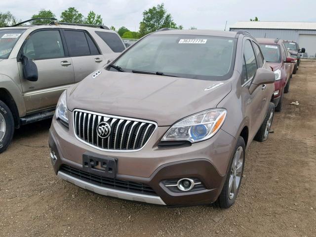 KL4CJFSB4DB212061 - 2013 BUICK ENCORE CON BROWN photo 2