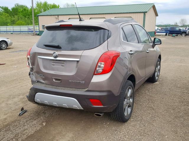 KL4CJFSB4DB212061 - 2013 BUICK ENCORE CON BROWN photo 4