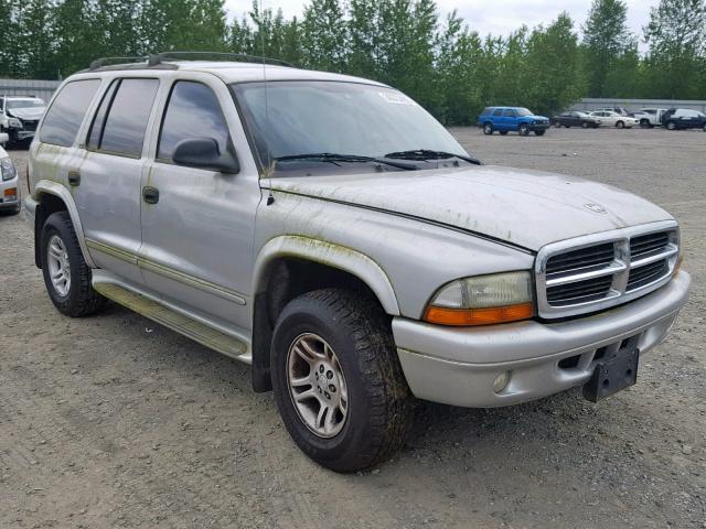 1B4HS58N32F197933 - 2002 DODGE DURANGO SL GRAY photo 1