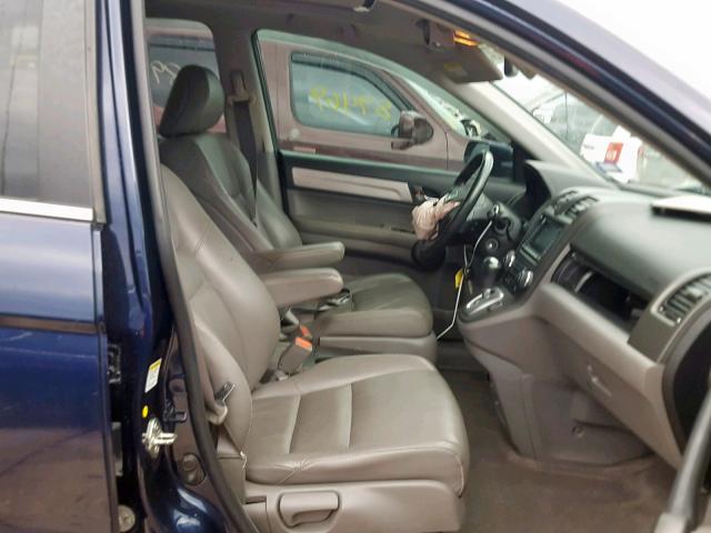 5J6RE3H72BL055833 - 2011 HONDA CR-V EXL BLUE photo 5