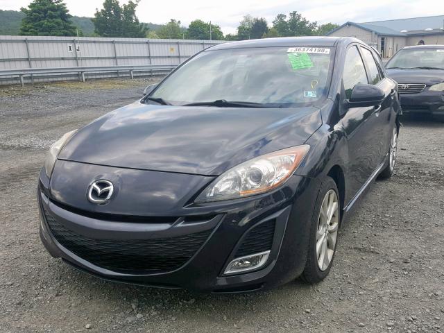 JM1BL1H62A1302898 - 2010 MAZDA 3 S BLACK photo 2