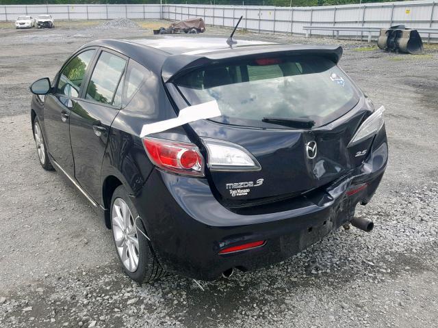 JM1BL1H62A1302898 - 2010 MAZDA 3 S BLACK photo 3