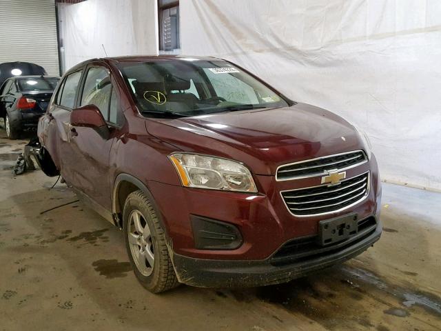 3GNCJNSB6GL157347 - 2016 CHEVROLET TRAX LS RED photo 1