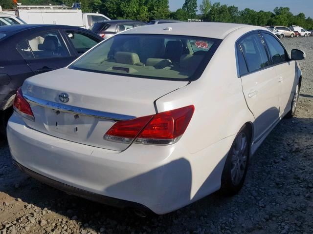 4T1BK3DB1BU439165 - 2011 TOYOTA AVALON BAS WHITE photo 4