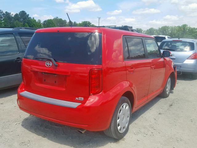 JTLKE50E691097400 - 2009 TOYOTA SCION XB 红色 照片 4