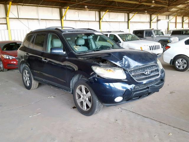 5NMSH13E07H023271 - 2007 HYUNDAI SANTA FE S BLUE photo 1