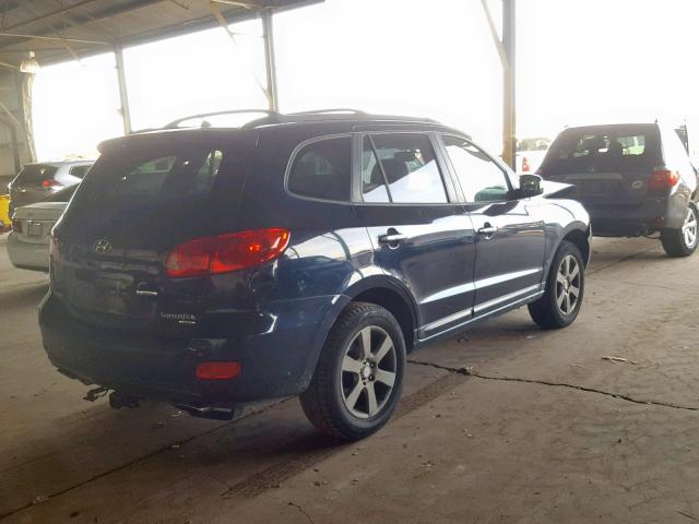 5NMSH13E07H023271 - 2007 HYUNDAI SANTA FE S BLUE photo 4