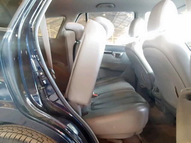 5NMSH13E07H023271 - 2007 HYUNDAI SANTA FE S BLUE photo 6