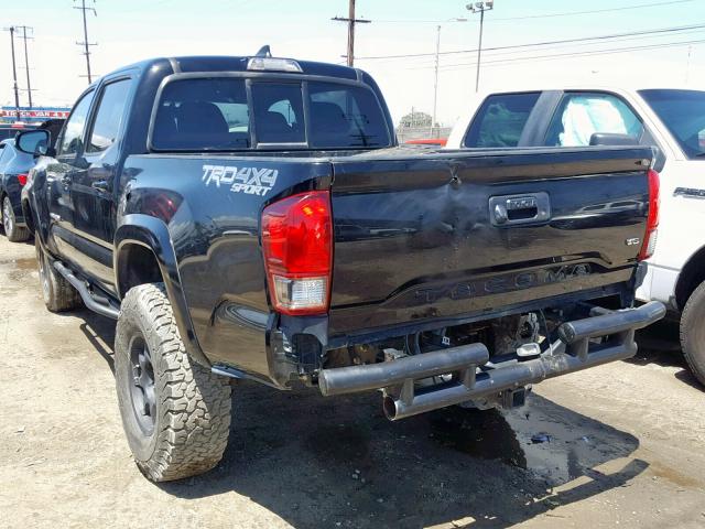 3TMCZ5AN6GM013627 - 2016 TOYOTA TACOMA DOU BLACK photo 3