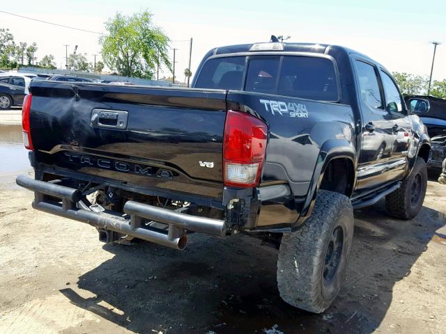 3TMCZ5AN6GM013627 - 2016 TOYOTA TACOMA DOU BLACK photo 4