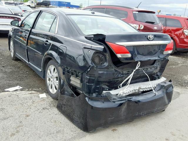 4T1BK3DB1BU376276 - 2011 TOYOTA AVALON BAS BLACK photo 3