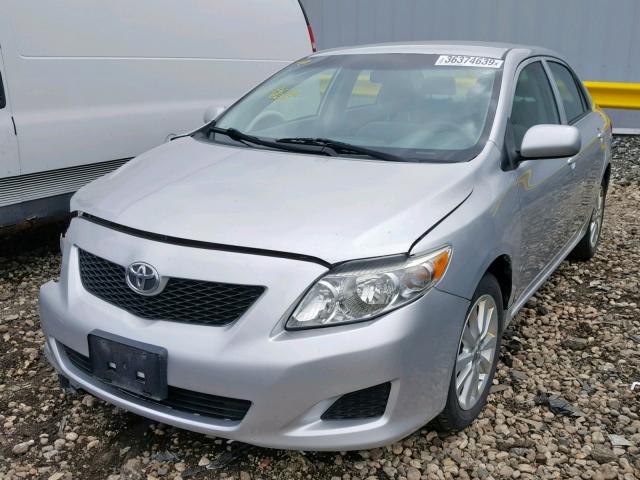 JTDBL40E99J021889 - 2009 TOYOTA COROLLA BA SILVER photo 2