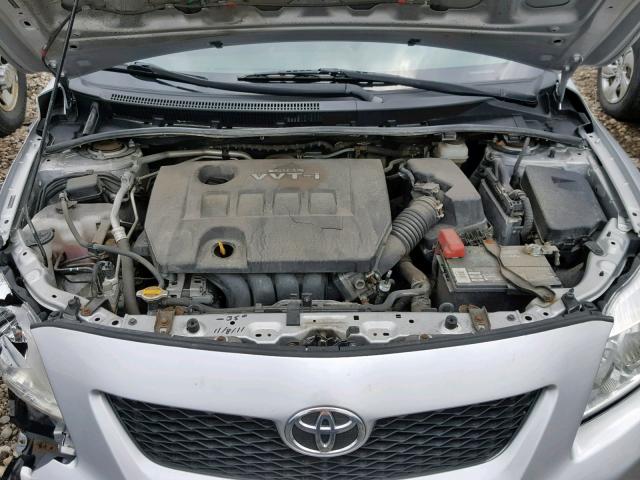 JTDBL40E99J021889 - 2009 TOYOTA COROLLA BA SILVER photo 7