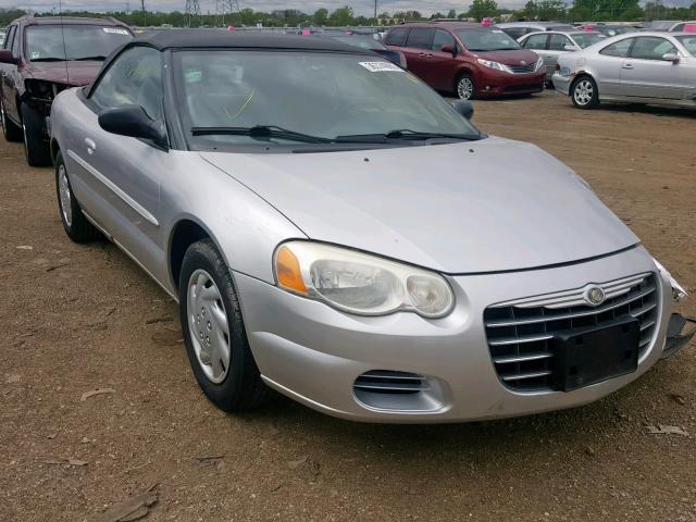 1C3EL45RX4N201445 - 2004 CHRYSLER SEBRING LX SILVER photo 1