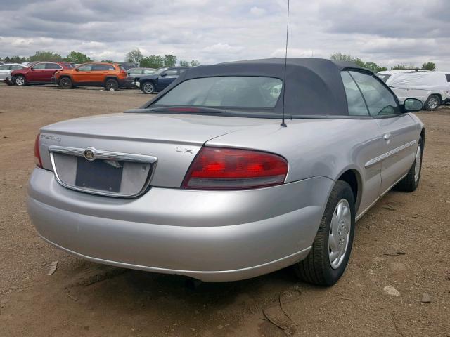 1C3EL45RX4N201445 - 2004 CHRYSLER SEBRING LX SILVER photo 4