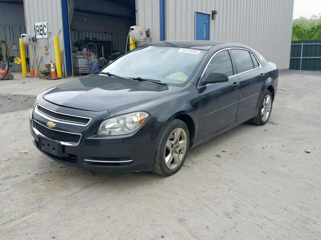 1G1ZG57B294200643 - 2009 CHEVROLET MALIBU LS BLACK photo 2